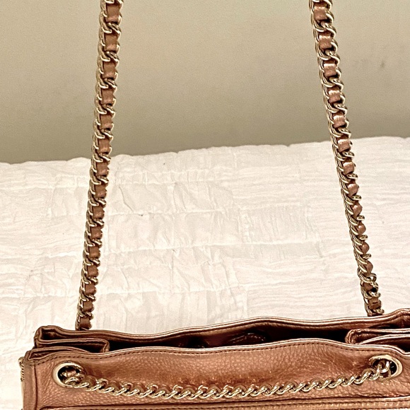 Metallic Rose Gold Rebecca Minkoff Handbag - Picture 7 of 9